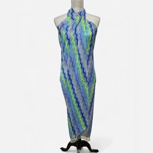 beach sarong with beaded tassels